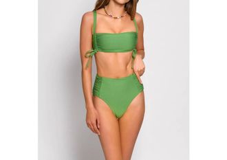 Hutch Solid Soma Bikini Bottom In Green