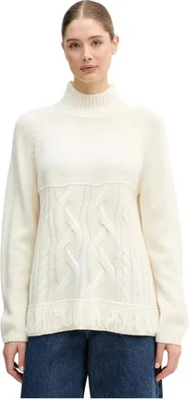 Benetton Jersey de cuello alto - Knitwear - Mujer - Beige - S