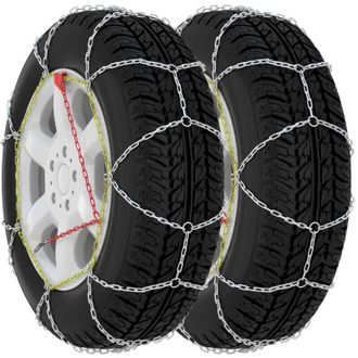 vidaXL Cadenas De Nieve Para Suv 4x4 2 Unidades 16 Mm Tama&ntilde;o 400 Vidaxl Plateado