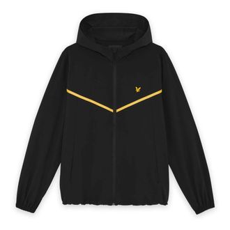 Lyle & Scott Gestreept Trainingsjack - Heren - Jassen - Zwart - Maat: L