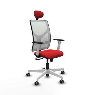 Piqueras y Crespo Silla De Oficina Piqueras Y Crespo Motilla Rojo Similpiel Malla