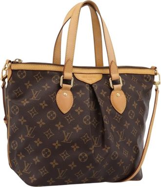 Louis Vuitton Palermo Monogram Canvas Brown Canvas Handbag (Pre-Owned)