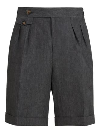 Brunello Cucinelli Shorts con pieghe - Grigio