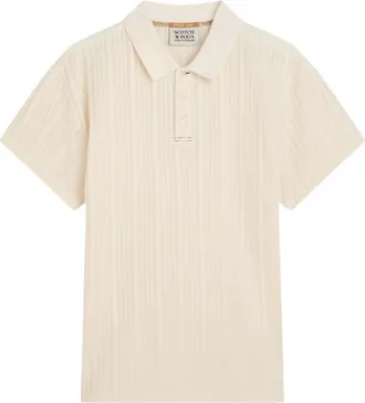 Scotch & Soda Tops, Heren, Beige, M, Polo Shirts