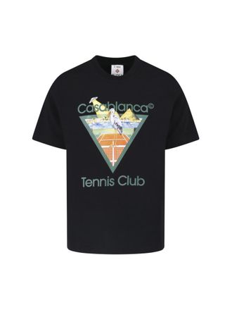 Casablanca Black Crew Neck T-Shirt