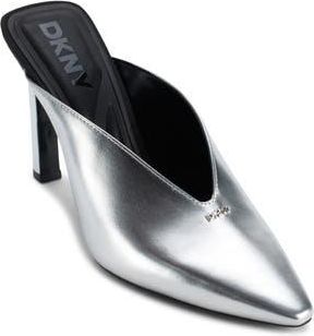 DKNY Cadena Mule in Silver at Nordstrom Rack, Size 6.5