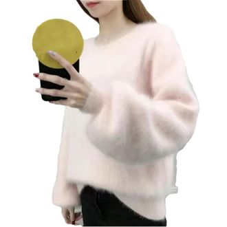 Generic Womens Wool Knitted Pullover Sweater Turtleneck Long Sleeve Solid Color Alpaca Jumpers pnnrk M