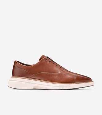 Cole Haan Mens &Oslash;riginal Grand CitySpectre Cap Toe Oxford Shoes - Brown Size 10.5