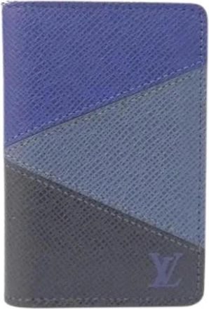 Louis Vuitton Pre-owned Card Case - Heren - Vintage Accessoires - Blauw - ONE Size - Leer - Vintage
