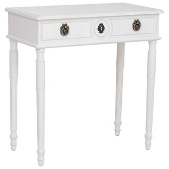 Wanderlust Deco Recibidor de madera blanco 71x36.5x74h cm