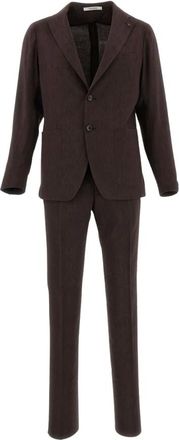 Tagliatore Montecarlo Jacket - male - Tagliatore - Single Breasted Suits - Brown - 2XL - Suits