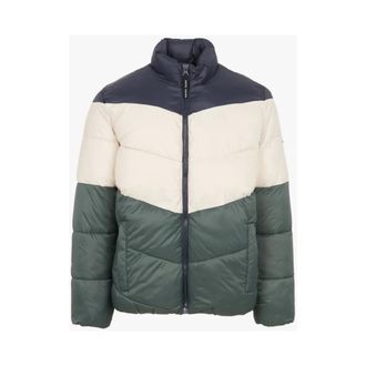 Pepe Jeans London Tricolor Hoge Kraag Anorak - Heren - Gewatteerde jassen - Veelkleurig - M - Nylon - Jassen