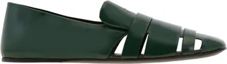 Ferragamo Dion Cutout Leather Loafers, Size 9