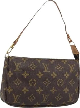 Louis Vuitton Pre-owned Shoulder Bags, female, Brown, Size: ONE SIZE Pre-owned Pouch