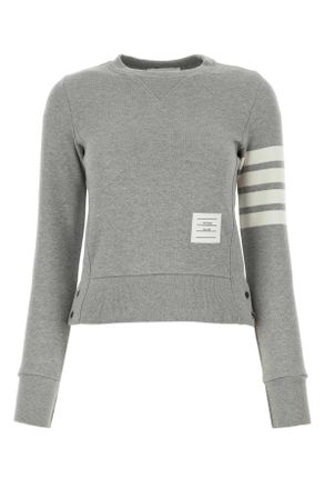 Thom Browne Grey Cotton Sweatshirt
