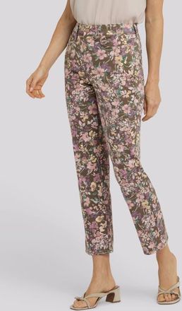NYDJ Marilyn Floral Ankle Jeans in Earth Blooms at Nordstrom, Size 10