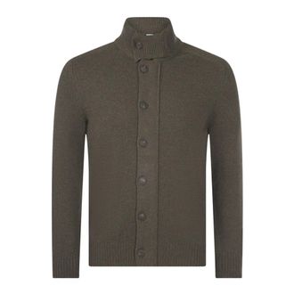 Gran Sasso Full Zip con Bottoni - - Knitwear - Uomo - Verde - L