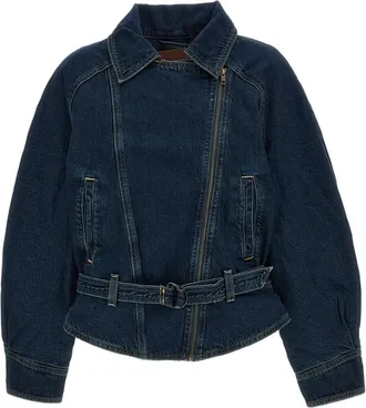 Levi's Blue 80s Worn-In Cotton Denim Bomber Jacket
