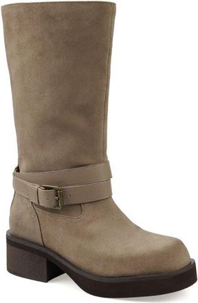 Candie's Crib Block Heel Boot in Beige at Nordstrom, Size 11