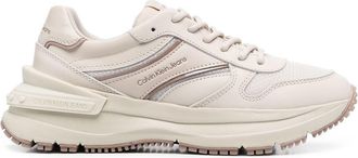 Calvin Klein Jeans logo-panel sneakers - men - Fabric/Rubber/Calf Leather/Fabric - 36 - Neutrals