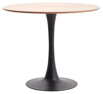 Nordlys Mesa de comedor redonda para 4 personas en accaio e madera
