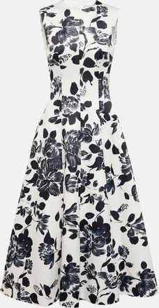 Emilia Wickstead Mara floral twill midi dress
