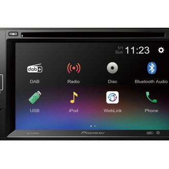 Pioneer Authentic Jeans Avh-a240dab Negro 200 W Bluetooth