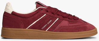 Tommy Hilfiger Womens Tommy Jeans Suede Skater Sneaker - Red - US 6.5 / EU 37