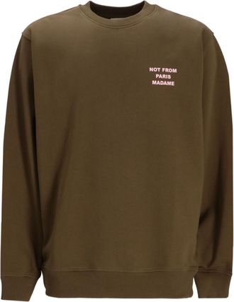 Dr&ocirc;le de Monsieur Khaki Logo Sweatshirt