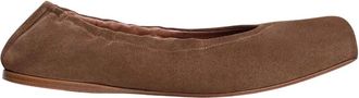 Alaia Square Ballet Flat - Dames - Ballerinas - Bruin - 40 EU - Leer - Schoenen