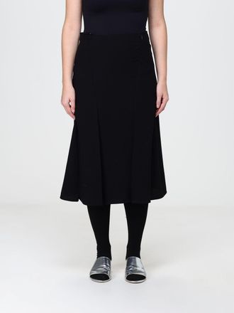 Jil Sander High-Waisted Virgin Wool A-Line Midi Skirt