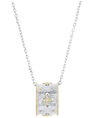Suzy Levian Suzy Levian Silver Cz Eternity Pendant