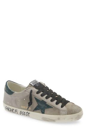 Golden Goose Super-Star Sneaker in Grey/beige/green at Nordstrom, Size 10Us