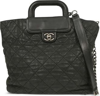 Chanel Borsa tote The Mix Shopping Iridescent 2011 - Nero