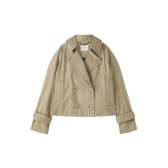 Joseph Joseph, Trench Coats, female, Beige, Size: M Zago Cotton Short Trench Coat