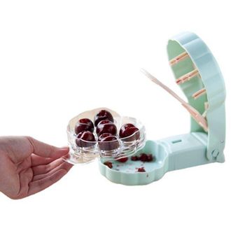 OEM Deshuesador De Cerezas, Deshuesador De Cerezas Port&aacute;til Con 6 Orificios Individuales, Deshuesador De Frutas De Acero Inoxidable Para Mermelada De Cere