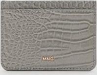 Mango Portacarte effetto cocco grigio - Donna - Taglia unica - MANGO