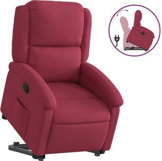 vidaXL Vidaxl - Sill&oacute;n Reclinable Elevable Terciopelo Rojo Tinto