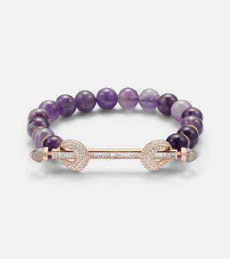 Ananya Chakra 18kt rose gold bracelet with gemstones