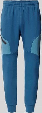 Under Armour Regular Fit Sweatpants mit Logo-Print Modell Unstoppable in Blau, Gr&ouml;&szlig;e XXL