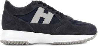 Hogan Interactive Allacciato - Heren - Sneakers - Blauw - 42 EU - Leer - Schoenen
