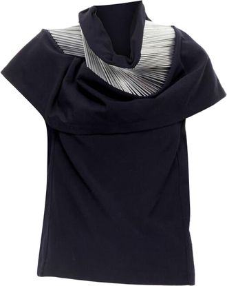 Junya Watanabe silver architectural metal collar top