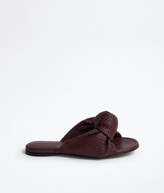 Bottega Veneta Cherry Flat Mule - Bordeaux - Women - 10