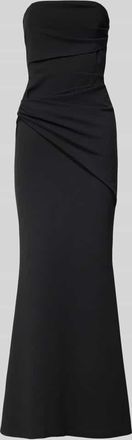Sistaglam Abendkleid mit Raffungen Modell Selene in Black, Gr&ouml;&szlig;e 34