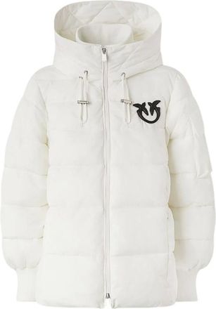 Pinko Pinko, Jassen, Dames, Wit, XS, Polyester, Crusca Pufferjack