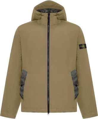 Stone Island Giacca con cappuccio e zip - Verde