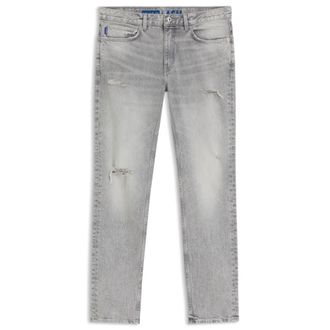 HUGO BOSS Slim-fit jeans in distressed gray denim