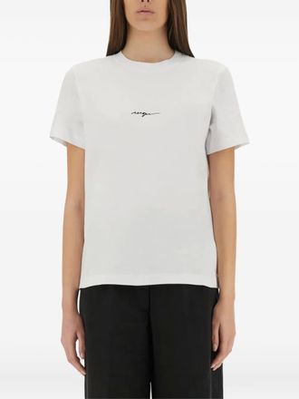 Msgm logo-print t-shirt - White