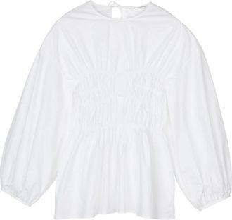 Cecilie Bahnsen Amo Top - Dames - Blouses - Wit - 2XS - Katoen - Overhemden