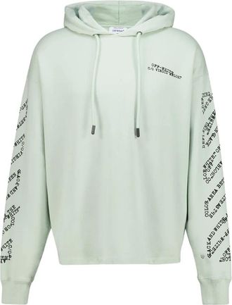 Off-white Hoodies & sweatvesten, Heren, Groen, S, Katoen, Type Machine Arrow Katoenen Hoodie